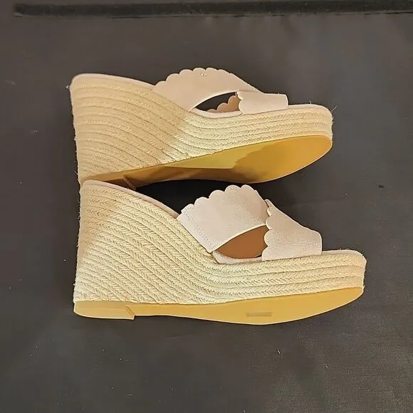 BRAND NEW KATE SPADE TEGAN WEDGE MULE SLIDE ESPADRILLE SANDAL