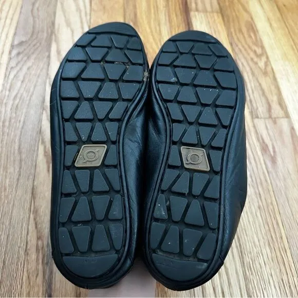 Børn Ballet Flats Black Leather Super Soft Comfort Slip On Shoes Women’s Sz 9