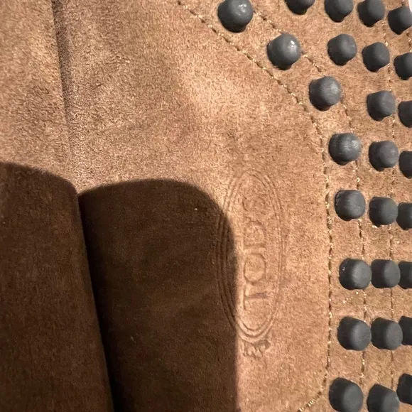 Brown Suede Penny Loafers Slip-On Style