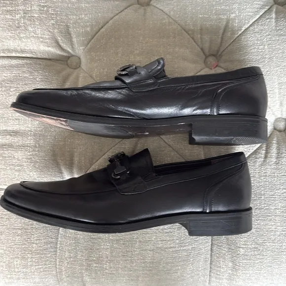 Bruno Magli Loafers Mens Size 11.5 Brown Leather Dress‎ Shoes Italy