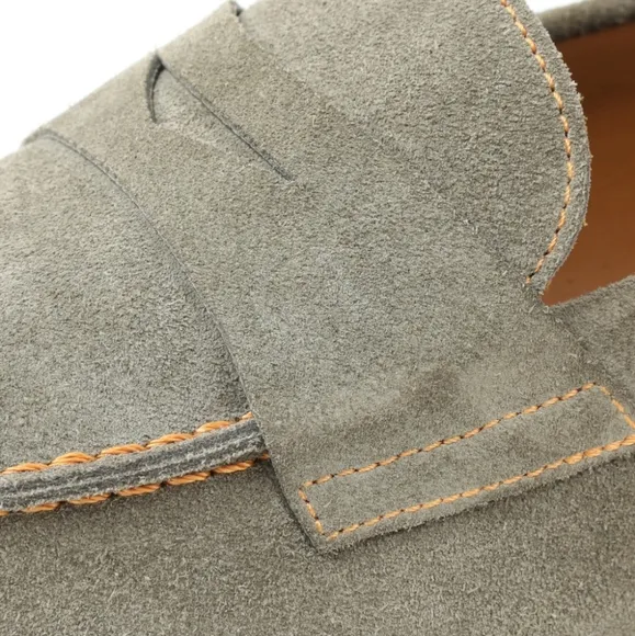 Bruno Magli Silas Classic Suede Penny Loafers in Taupe Sz. 12