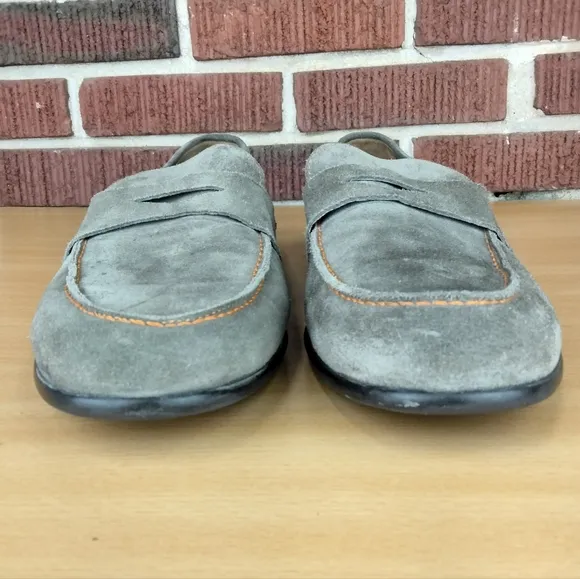 Bruno Magli Silas Classic Suede Penny Loafers in Taupe Sz. 12
