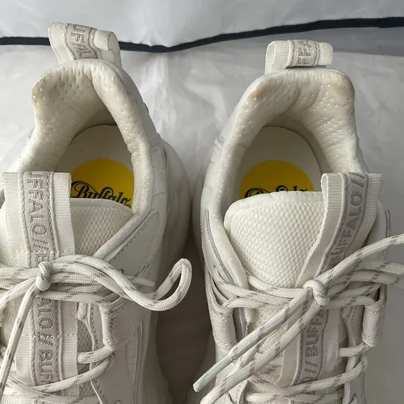 Buffalo Blader Matcha White PETA Approved Vegan Platform Trainers 1636015