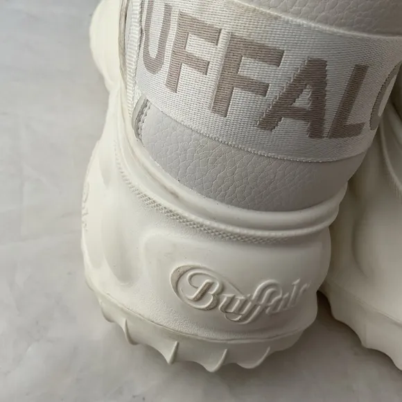 Buffalo Blader Matcha White PETA Approved Vegan Platform Trainers 1636015