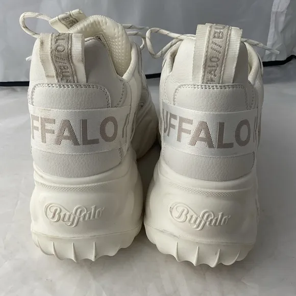 Buffalo Blader Matcha White PETA Approved Vegan Platform Trainers 1636015