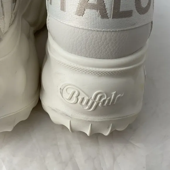Buffalo Blader Matcha White PETA Approved Vegan Platform Trainers 1636015