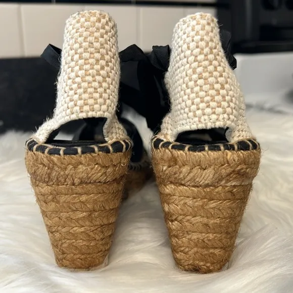 Burberry Canvas Espadrilles Nova Check Pattern Ladies size 38 (US 8) Authentic
