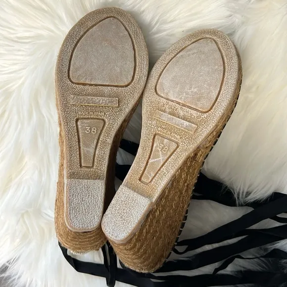 Burberry Canvas Espadrilles Nova Check Pattern Ladies size 38 (US 8) Authentic
