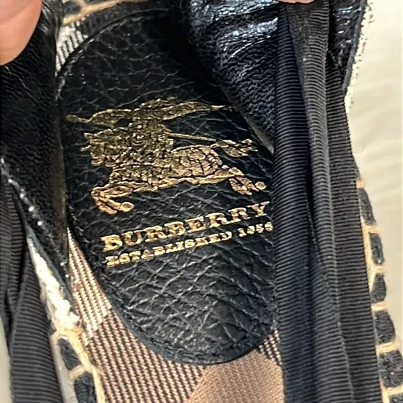 Burberry Canvas Espadrilles Nova Check Pattern Ladies size 38 (US 8) Authentic