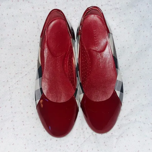 BURBERRY Nova Check Ballet Flats Youth 33 (8)