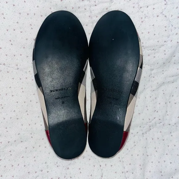 BURBERRY Nova Check Ballet Flats Youth 33 (8)