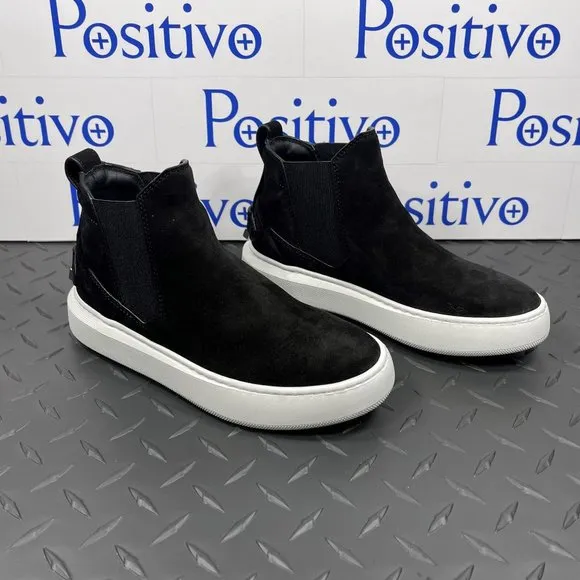 Buscemi Womens Soho Black Suede Sneakers
