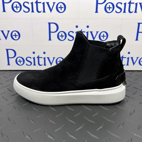 Buscemi Womens Soho Black Suede Sneakers