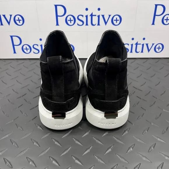 Buscemi Womens Soho Black Suede Sneakers