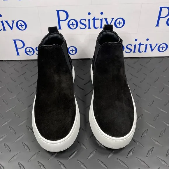 Buscemi Womens Soho Black Suede Sneakers