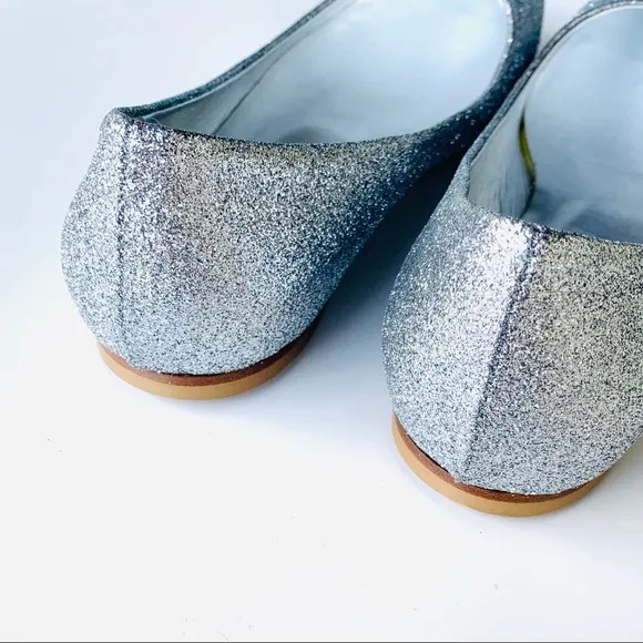 Butter Italy silver glitter ballet flats