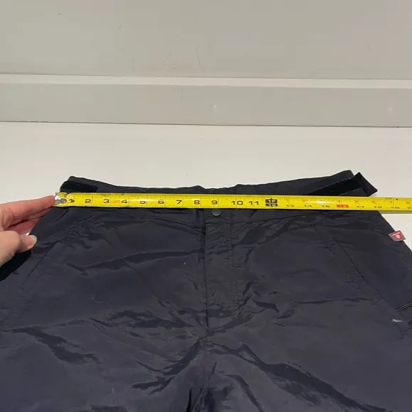 Cabelas Primaloft Pants Black Ski Snow Board Leg Zip Nylon Mens Medium 36x30.5