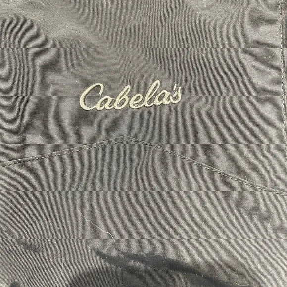 Cabelas Primaloft Pants Black Ski Snow Board Leg Zip Nylon Mens Medium 36x30.5