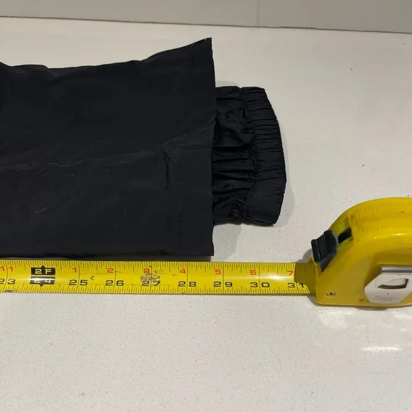 Cabelas Primaloft Pants Black Ski Snow Board Leg Zip Nylon Mens Medium 36x30.5