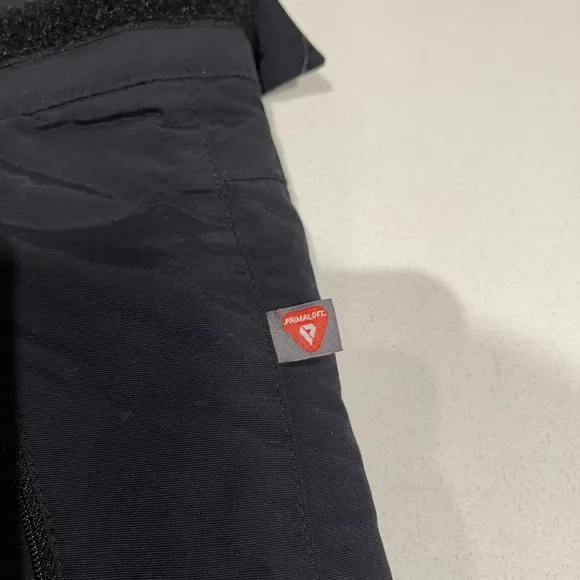 Cabelas Primaloft Pants Black Ski Snow Board Leg Zip Nylon Mens Medium 36x30.5