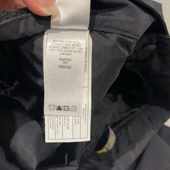 Cabelas Primaloft Pants Black Ski Snow Board Leg Zip Nylon Mens Medium 36x30.5
