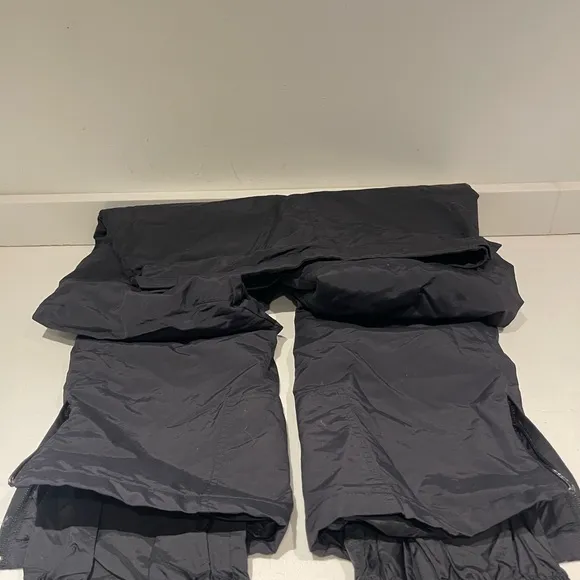 Cabelas Primaloft Pants Black Ski Snow Board Leg Zip Nylon Mens Medium 36x30.5