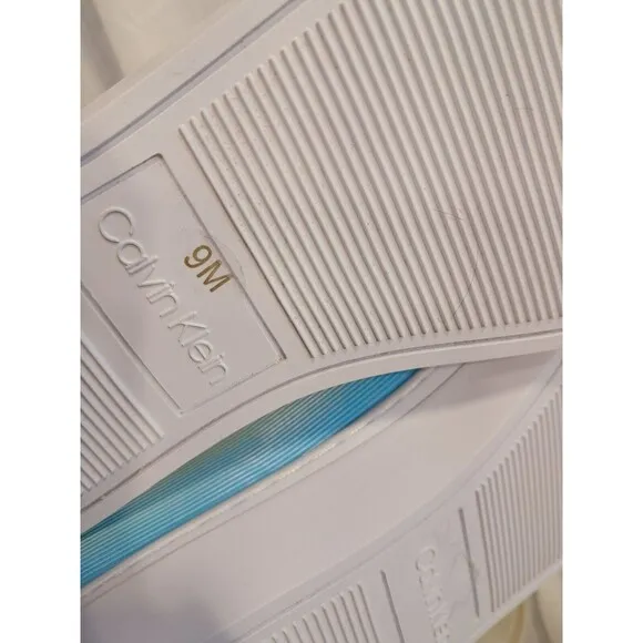 CALVIN KLEIN Women's Multi Color Rainbow  GIGI High Top Sneakers 9M