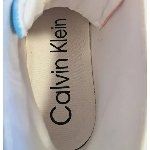 CALVIN KLEIN Women's Multi Color Rainbow  GIGI High Top Sneakers 9M