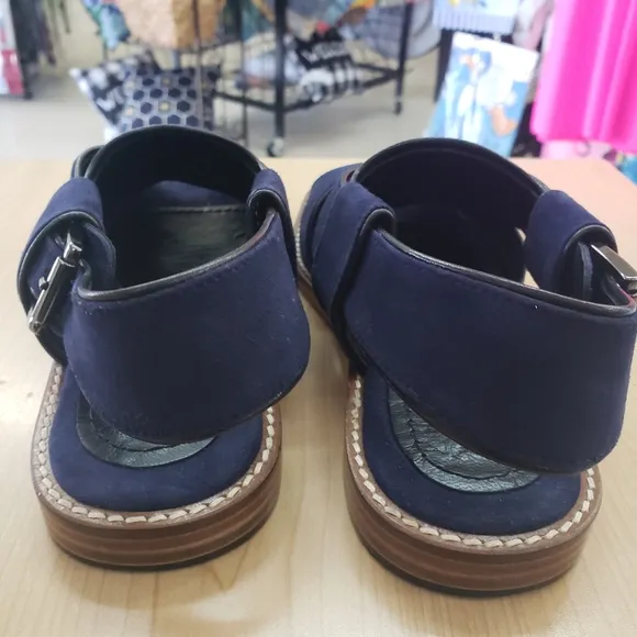 Caplait &quot;The Hara&quot; Handcrafted Suede Flat Buckle Sandals