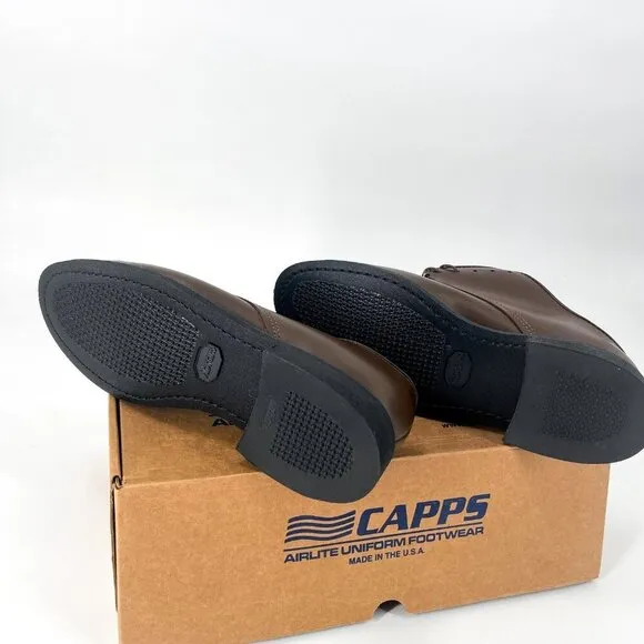 CAPPS ASGU Welt Leather Oxfords Dress Shoes Loafers Walnut Brown Mens 7.5