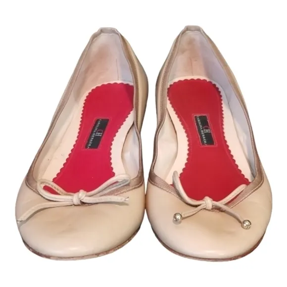 Carolina Herrera Tam Leather Flats