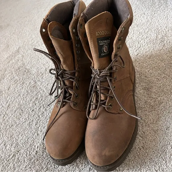 Carolina Work Boots Men’s 8 Waterproof Oil Resistant Insulated Padded 1000 Grams