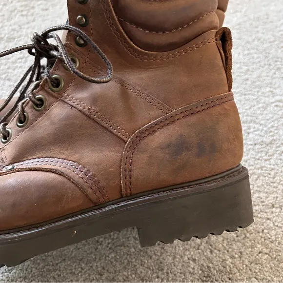 Carolina Work Boots Men’s 8 Waterproof Oil Resistant Insulated Padded 1000 Grams