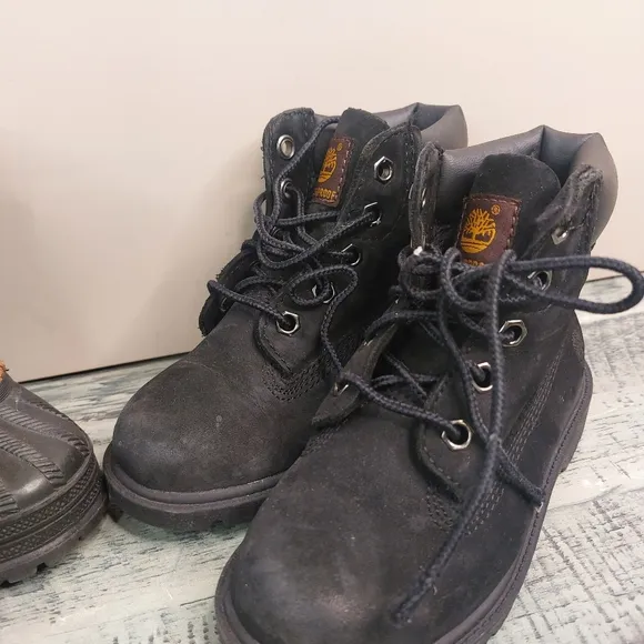 Carter's Brown and Black Rain &amp; Snow Boots