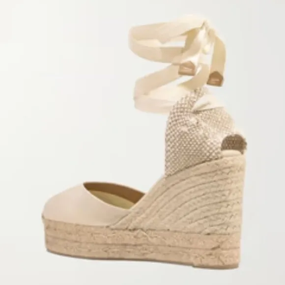 CASTAÑER Chiara 80 Wedge Espadrilles in Canvas Size US 7 EU 37 Brand New in Box