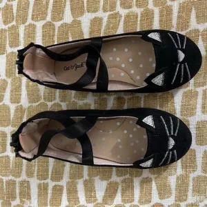 Cat and Jack black cat ballet flats Cat &amp; Jack