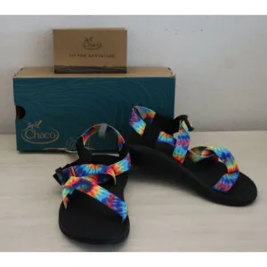 Chaco JCH199812 Kid's Sz 3M Tie Dye Z/1 EcoTread Strappy Sandals