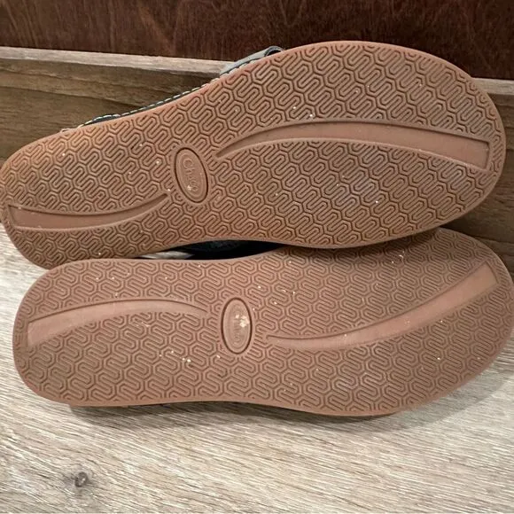 Chaco Wayfarer Tornado leather sandals taupe gray strappy flats size 9