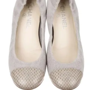 Chanel Cap Toe Ballet Flats - 38.5