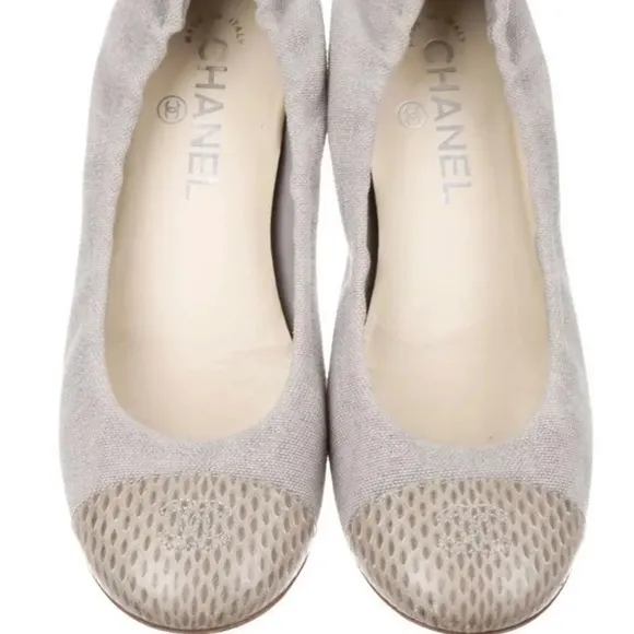 Chanel Cap Toe Ballet Flats - 38.5