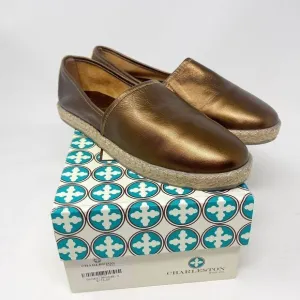Charleston Shoe Co Women’s Size 9 Dunes Bronze Espadrilles Shoes Jute Metallic