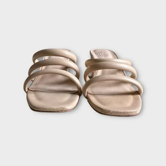 Charlotte Stone &quot;Belle&quot; Strappy Block Low Heel Sandals Size 6
