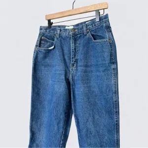 Chic Made in the USA Mom Jeans – Size 16 | Medium Dark Denim | 30” Inseam