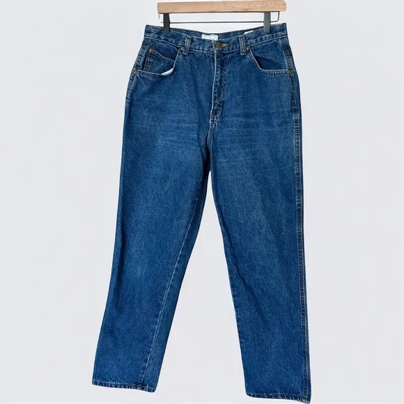 Chic Made in the USA Mom Jeans – Size 16 | Medium Dark Denim | 30” Inseam