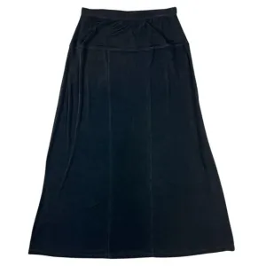 Chico's Travelers A-Line Maxi Skirt  Women's M 8-10 (1)  Black Pieced  Business