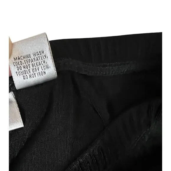 Chico's Travelers A-Line Maxi Skirt  Women's M 8-10 (1)  Black Pieced  Business