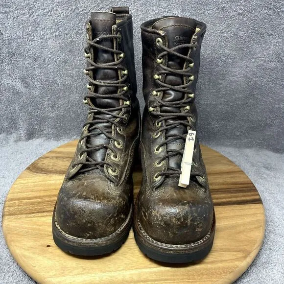 Chippewa Original Waterproof Insulated Steel Toe Logger Boots Men's Size 8.5