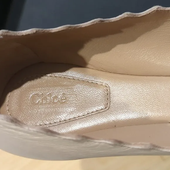 Chloe Scalloped Ballet Flats