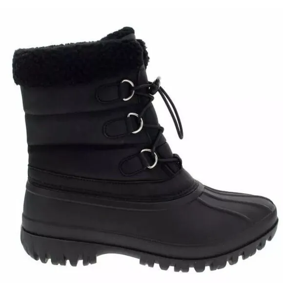 CHOOKA Womens Insulated Winter Snow Duck Boots Water Repellent Faux Shearling 10