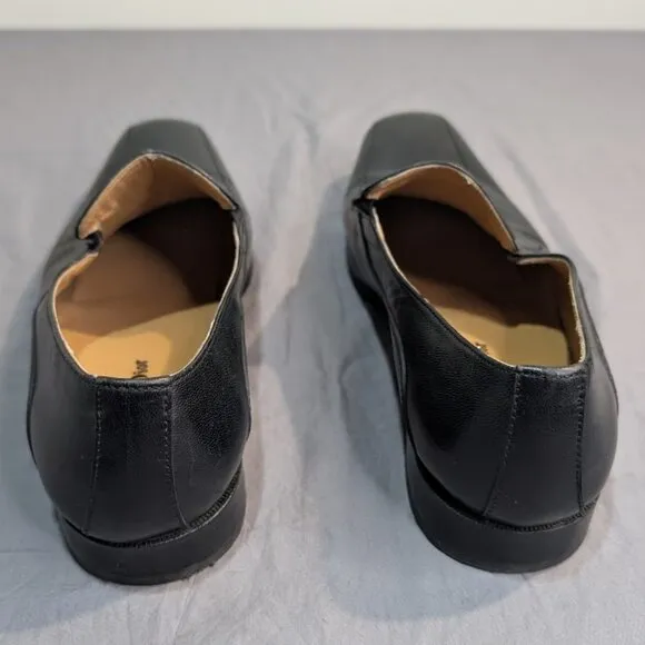 Christian Dior Black Leather Men Slip On Loafers Size 9